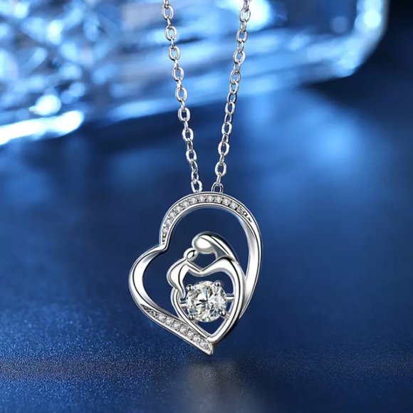 “Mother’s Love” 925 Diamond Necklace - Picture 6 of 10